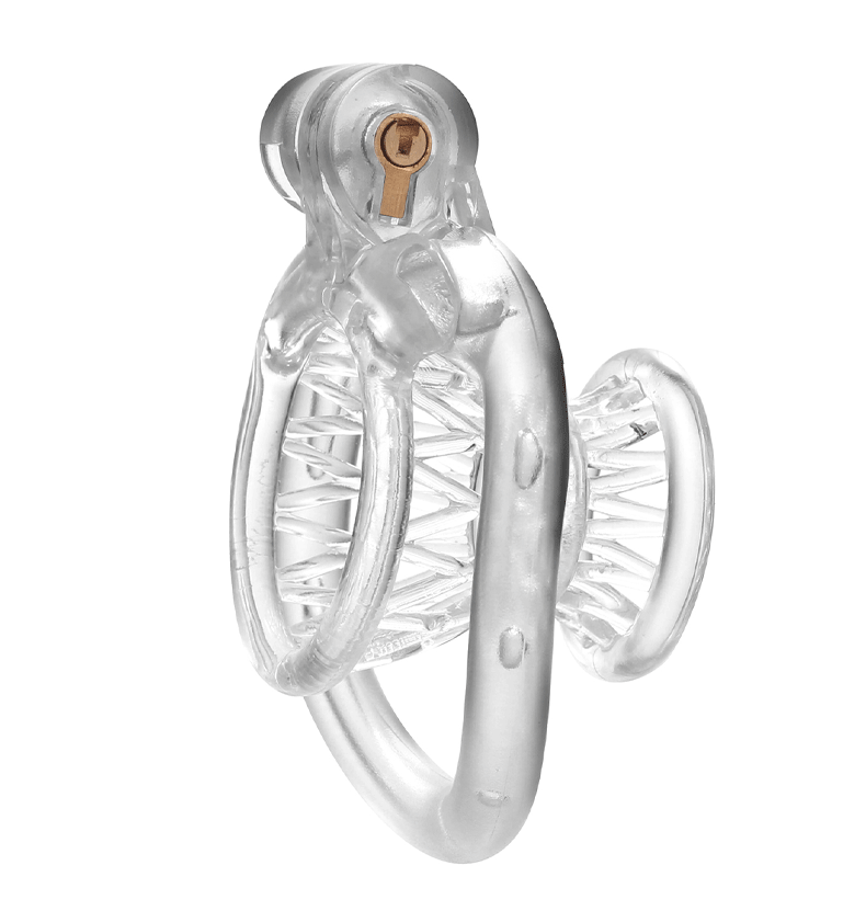 JSSMATE Nylon Negative Small Waist Fish Basket Chastity Lock Chastity Device