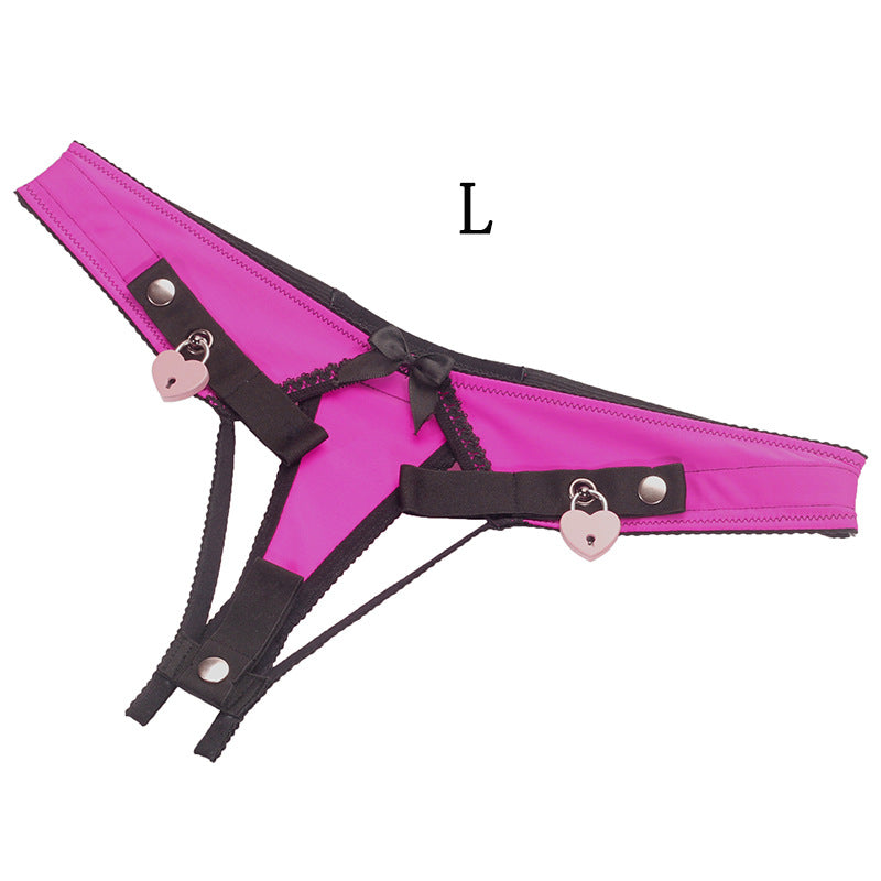 Sissy Male Chastity Lock Auxiliary Belt Underwear with Lock
