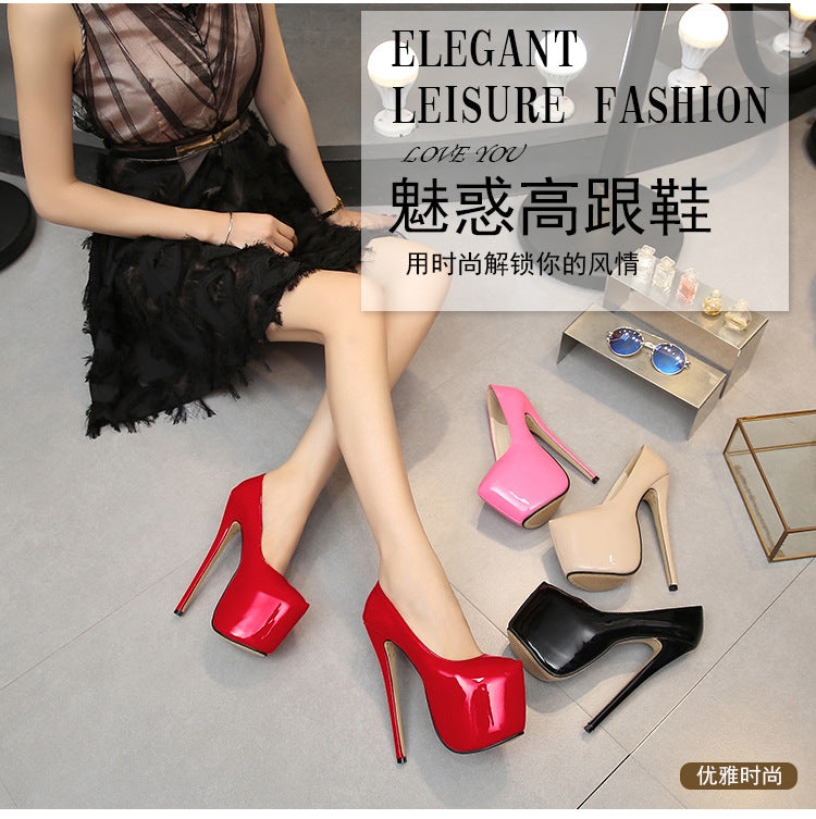 Plus Size Nightclub Fashion sissy Heels Waterproof Platform Amazon AliExpress Cross-Border Source Taobao Source Dropshipping High Heels
