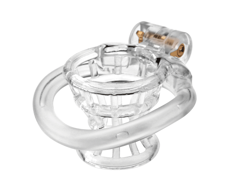 JSSMATE Nylon Negative Small Waist Fish Basket Chastity Lock Chastity Device