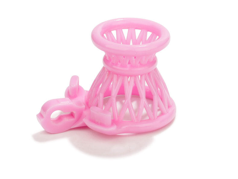 JSSMATE Nylon Negative Small Waist Fish Basket Chastity Lock Chastity Device