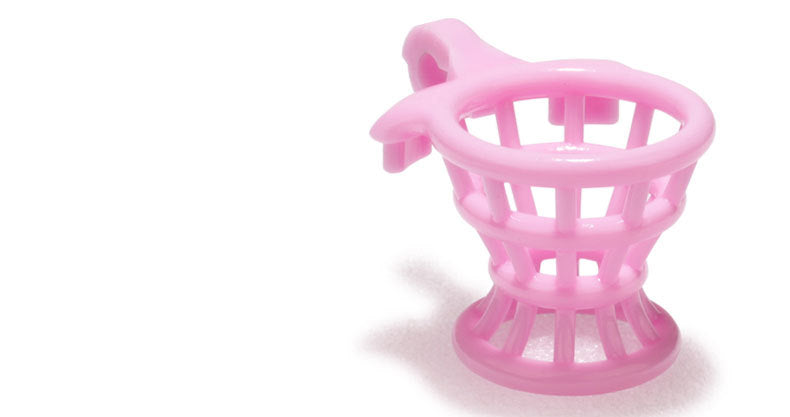 JSSMATE Nylon Negative Small Waist Fish Basket Chastity Lock Chastity Device