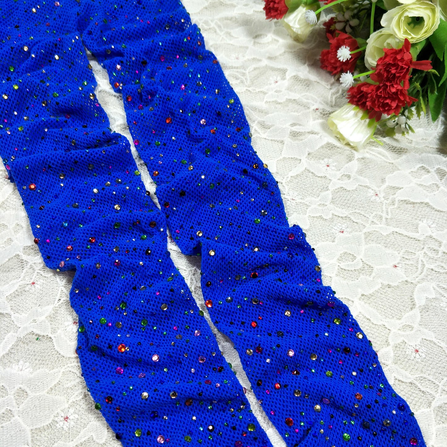 Sexy hot drill net socks, fishnet socks with drill mesh women's pantyhose sex hollow socks
