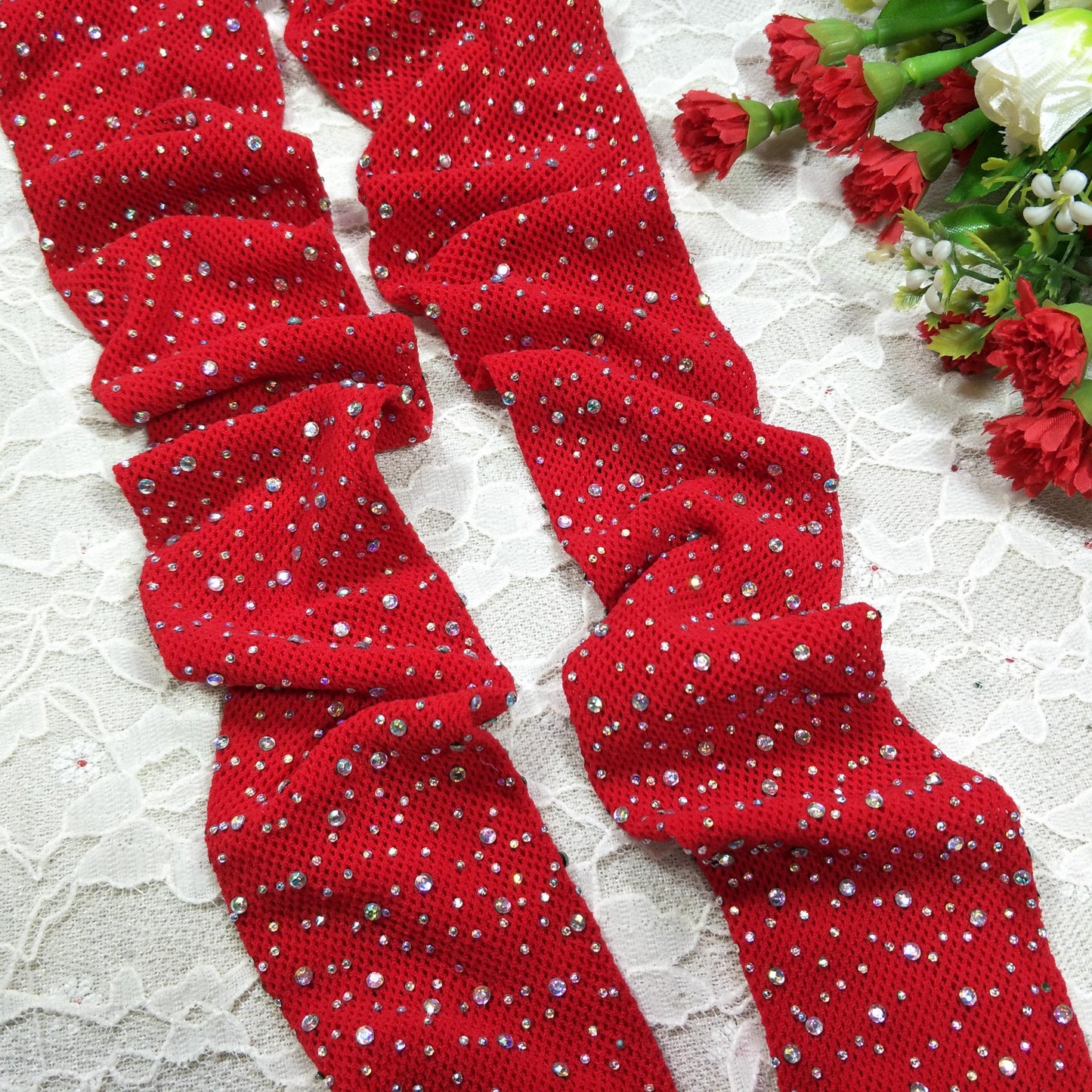 Sexy hot drill net socks, fishnet socks with drill mesh women's pantyhose sex hollow socks