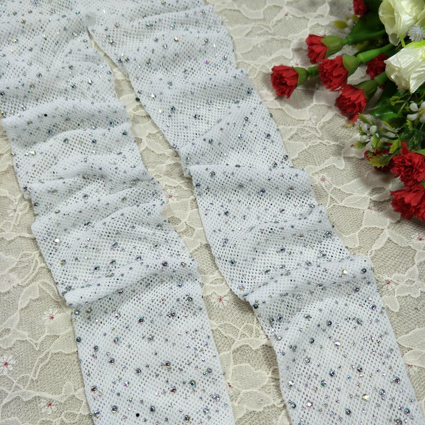 Sexy hot drill net socks, fishnet socks with drill mesh women's pantyhose sex hollow socks