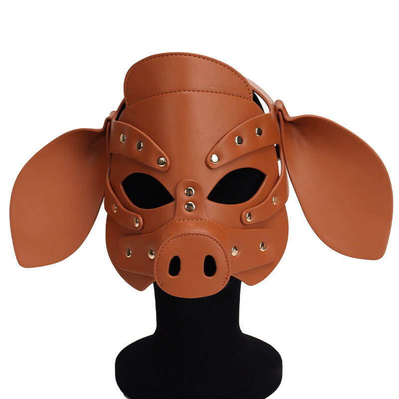 sissy Sex Toys Pig Head Mask Party Role Play Mask Sexy Flirting Toys