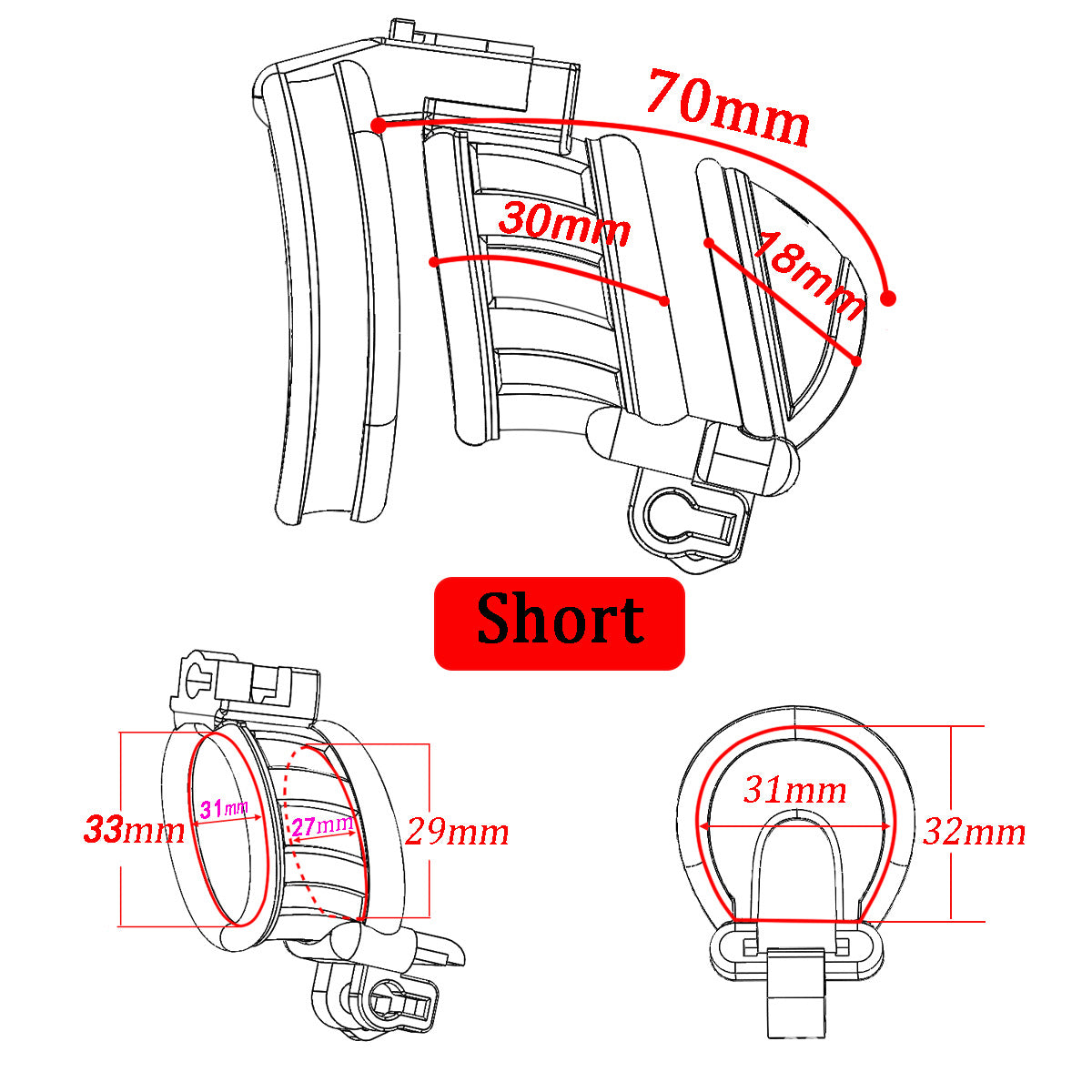 【Surprise Price Please Contact Customer Service】Sand Ship Orion Double Head Lock Men's Double Lone Face Ring Lightweight cb Lock