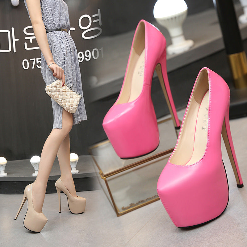Plus Size Nightclub Fashion sissy Heels Waterproof Platform Amazon AliExpress Cross-Border Source Taobao Source Dropshipping High Heels