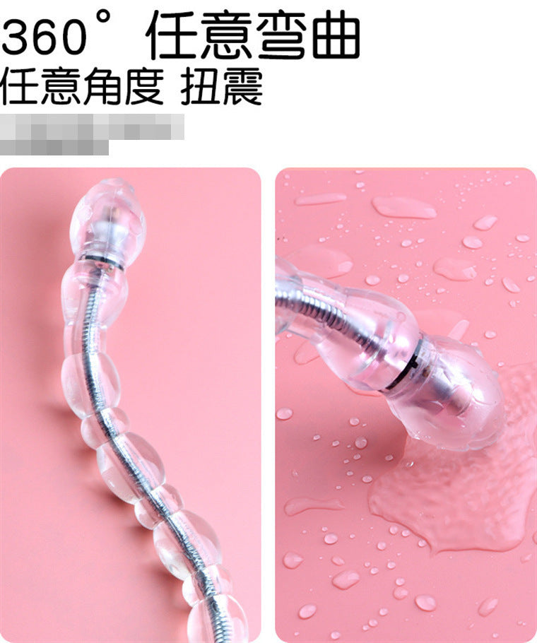 Female Anal Electric Bead Vibrator Rechargeable Anal Bead Plug Anal Masturbator Adult Sex Toys