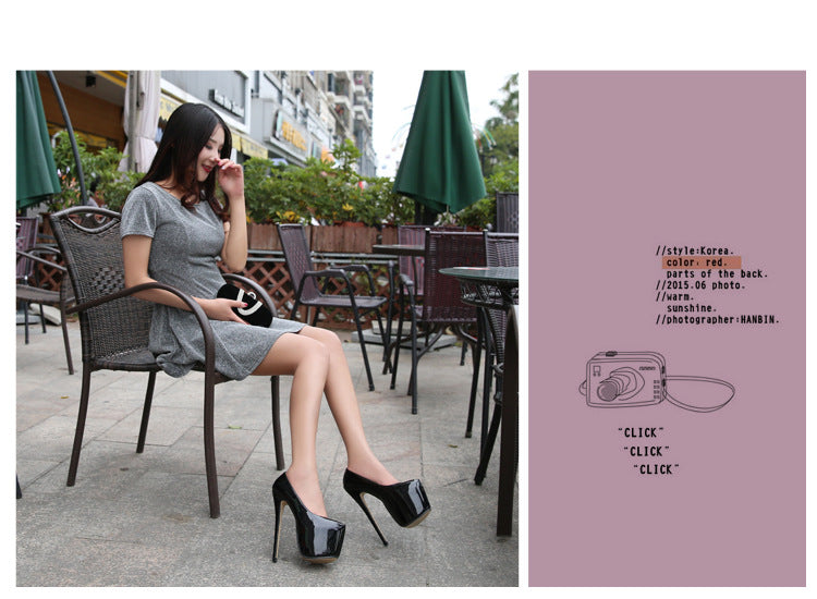 Plus Size Nightclub Fashion sissy Heels Waterproof Platform Amazon AliExpress Cross-Border Source Taobao Source Dropshipping High Heels
