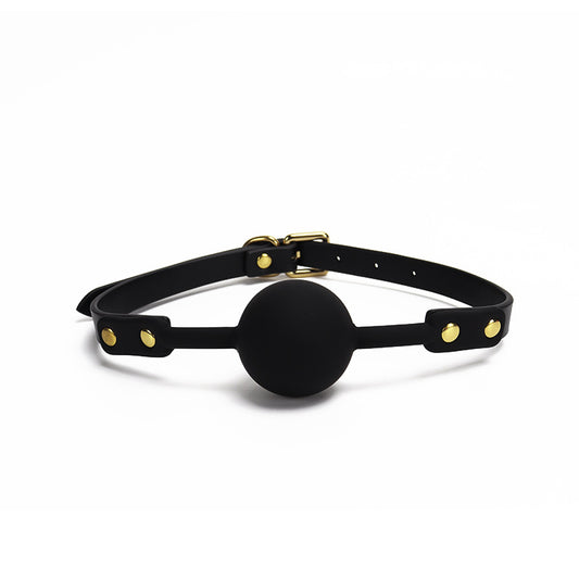 Sex Toys sm Silicone Mouth Ball Flirting Solid Hole Mouth Plug Leather Couple Auxiliary Adult Sex Tool Wholesale