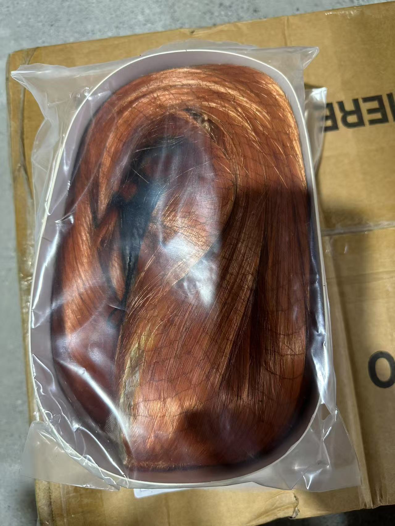 European and American Style Long Straight Wig Cross-border Long Straight Hair Color Block Long Hair Cross-border Sale of Hair Top Pieces