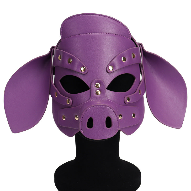 sissy Sex Toys Pig Head Mask Party Role Play Mask Sexy Flirting Toys