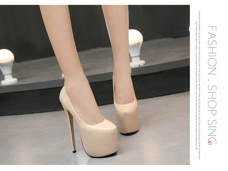 Plus Size Nightclub Fashion sissy Heels Waterproof Platform Amazon AliExpress Cross-Border Source Taobao Source Dropshipping High Heels
