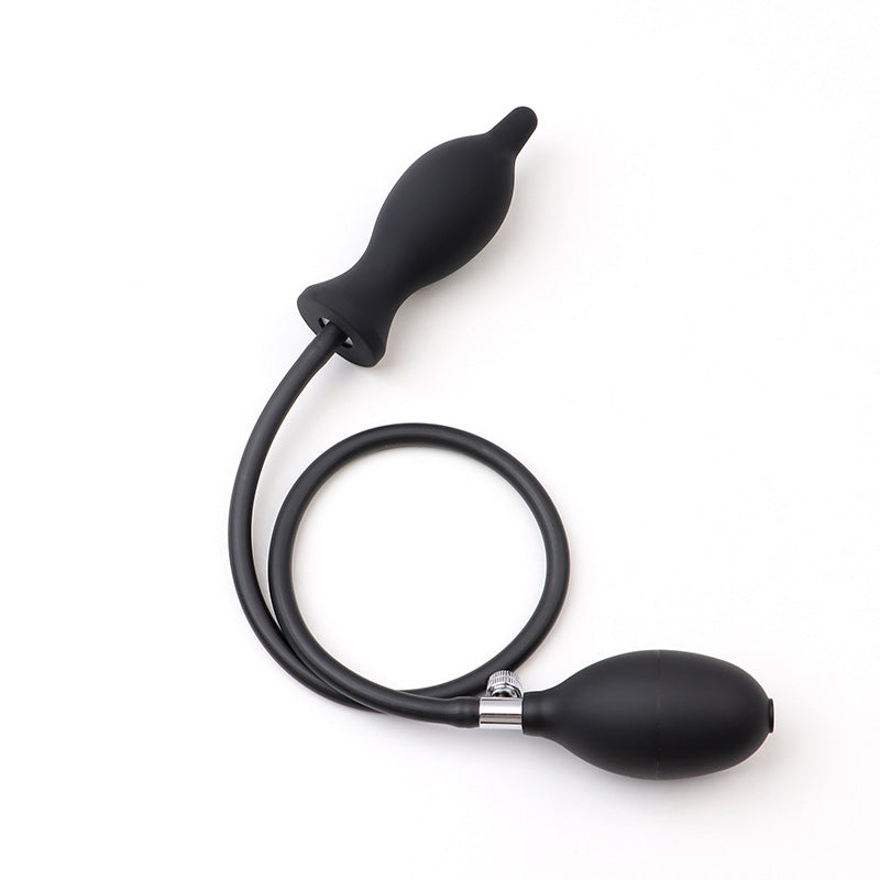 Inflatable Anal Plug Male Sex Toy Anal Masturbation Supplies Outdoor Chrysanthemum Anal Silicone Back Chamber Development Anal Expander