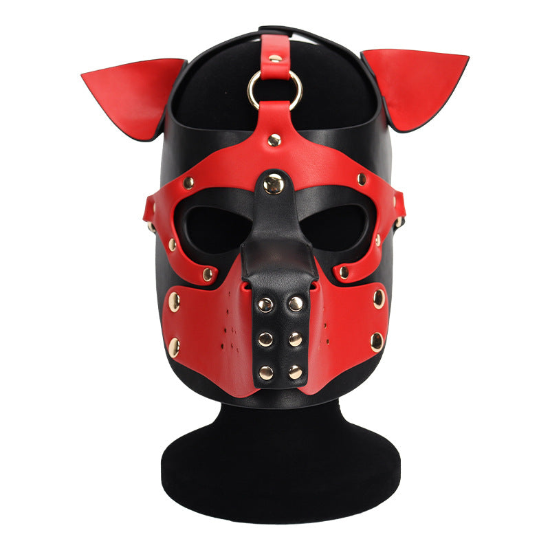 New sissy Adult Face Mask Sex Toys SM Alternative Toy Role Play Flirting Dog Head Mask Headgear