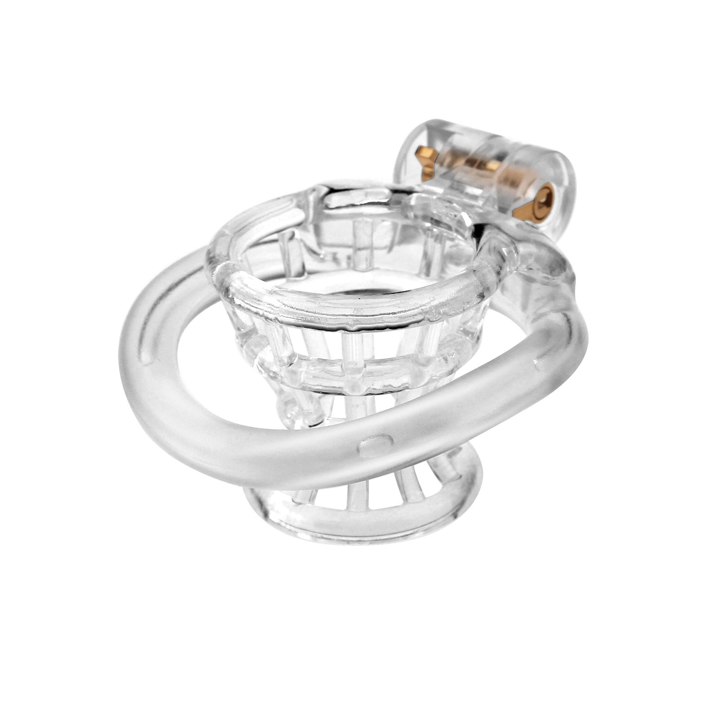 JSSMATE Nylon Negative Small Waist Fish Basket Chastity Lock Chastity Device