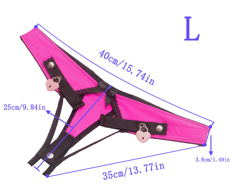 Sissy Male Chastity Lock Auxiliary Belt Underwear with Lock