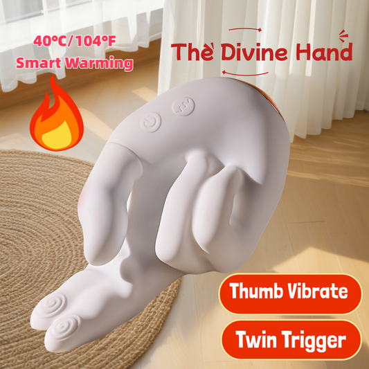 AAV Golden Right Hand G Vibrator with Heating, Insertable, Clitoral Stimulation, Instant Orgasm, Masturbation Massager, Sex Toy