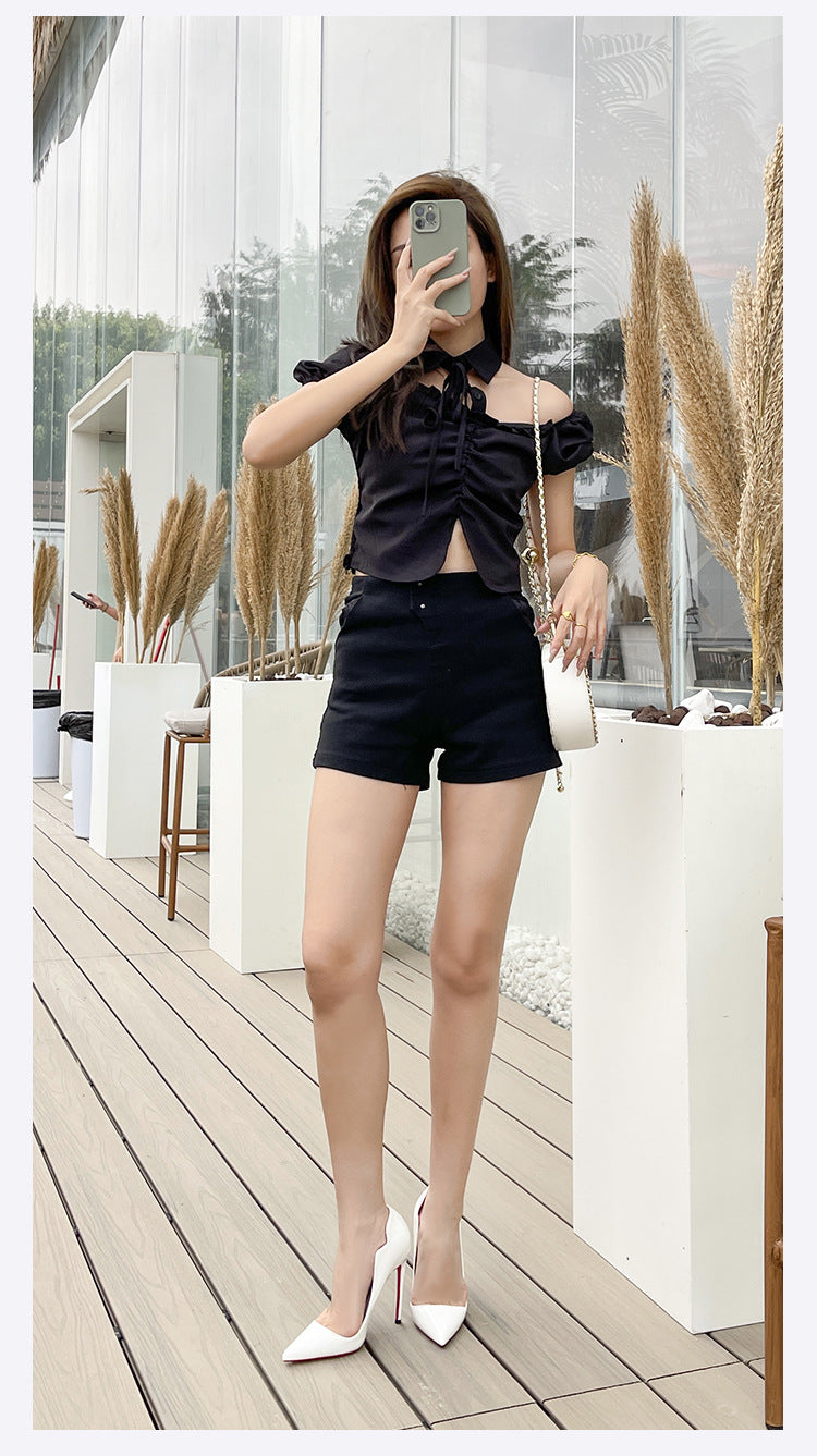 European and American Nightclub Costume Party sissy High Heels Women Thin Heels Sexy Black Bed Pointed Toe Large and Small Size French Style Single Shoes for Women
