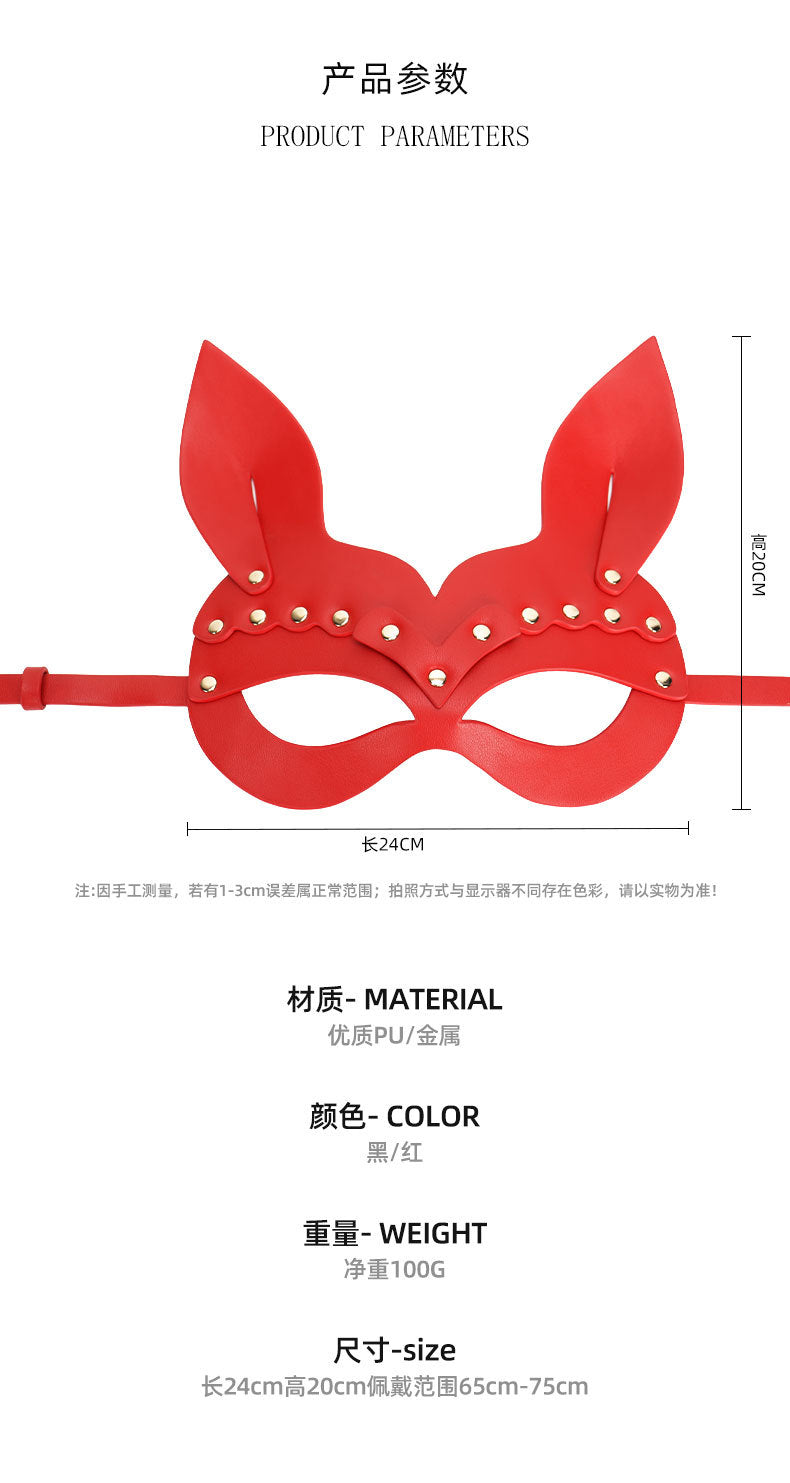 Jade Rabbit Sex Toys Adult Role Play Bunny Eye Mask Sex Props sm Bunny Girl Flirting Mask Supplies sissy