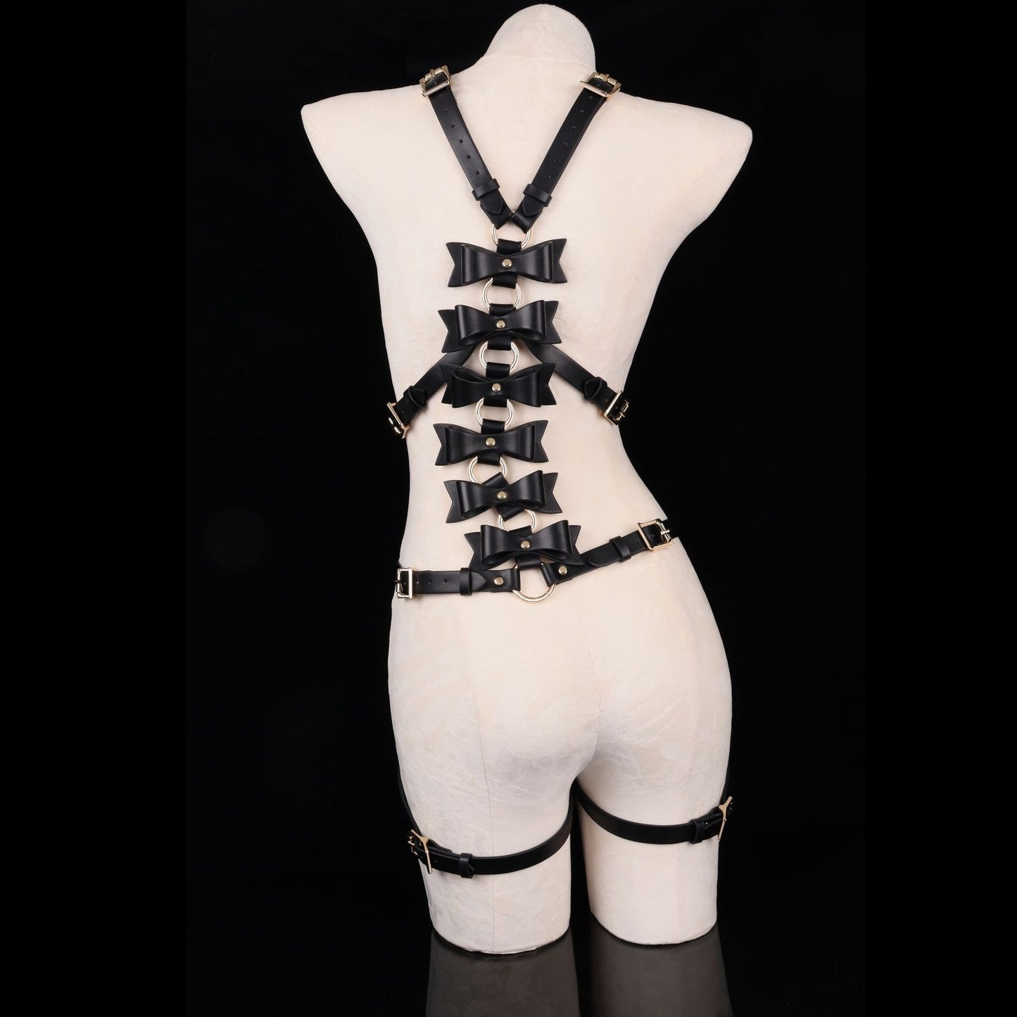 New Sissy Fun sm Set of Wearable Leather Butterfly End Binding Clothes