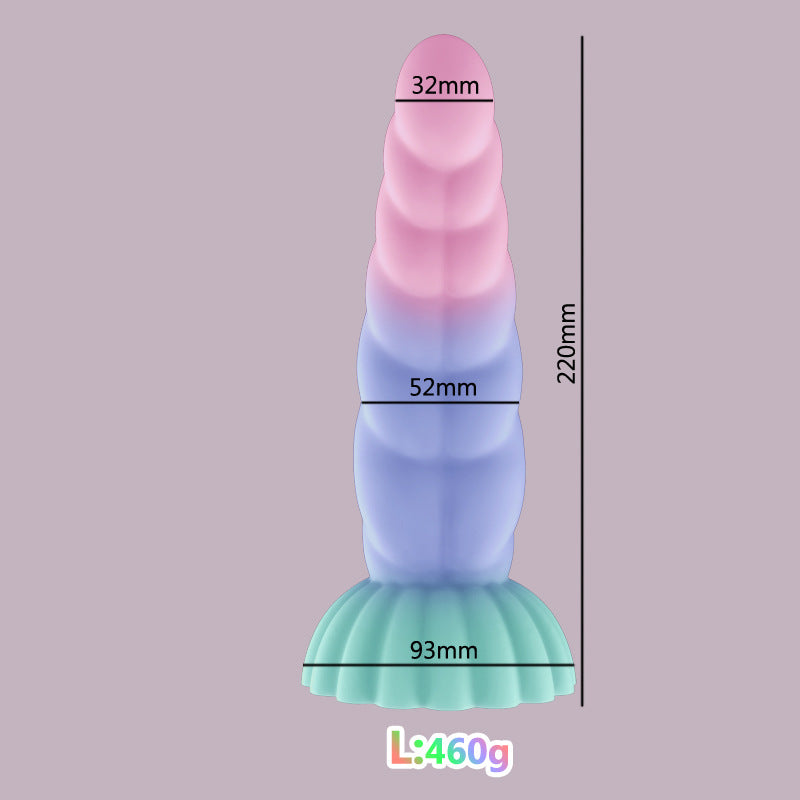 Japanese Style Women's Luminous Crystal Braided Irregular Anal Plug sm Sexy Adult Products Back Court Wear Jelly Dildo