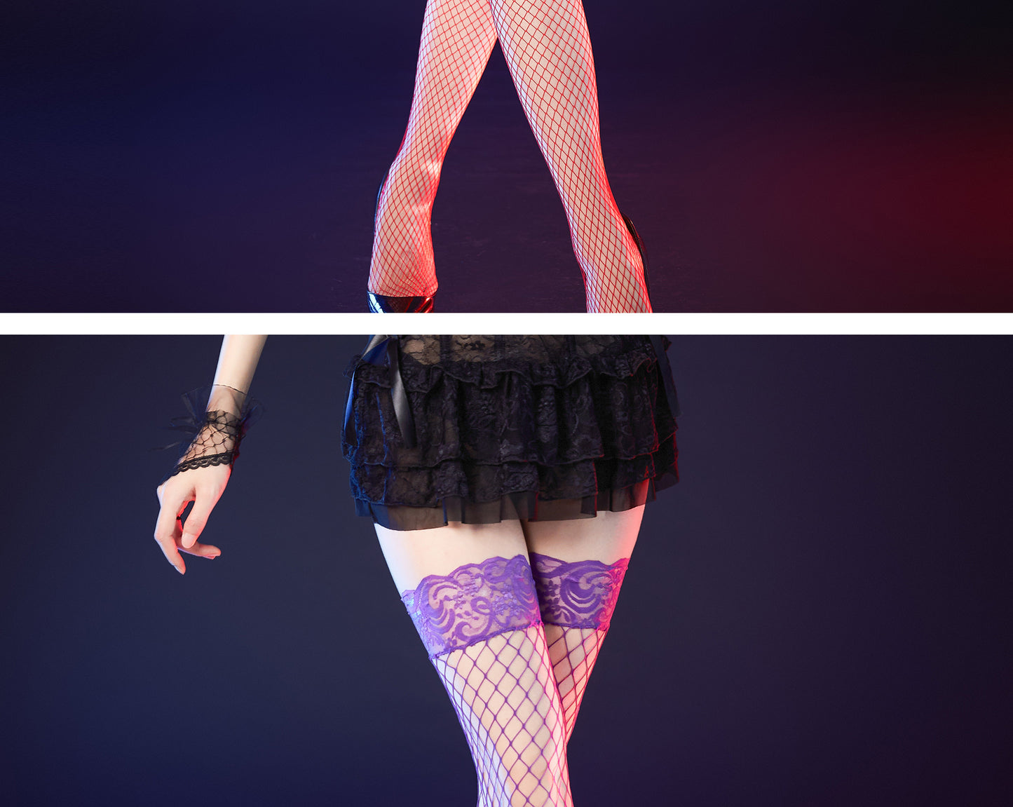 Sexy Fishnet Stockings Silk Stockings Women Sexy Black Silk Stockings Women Long Thin Mesh Sheer Temptation Fishnet Stockings No-Slip Stockings