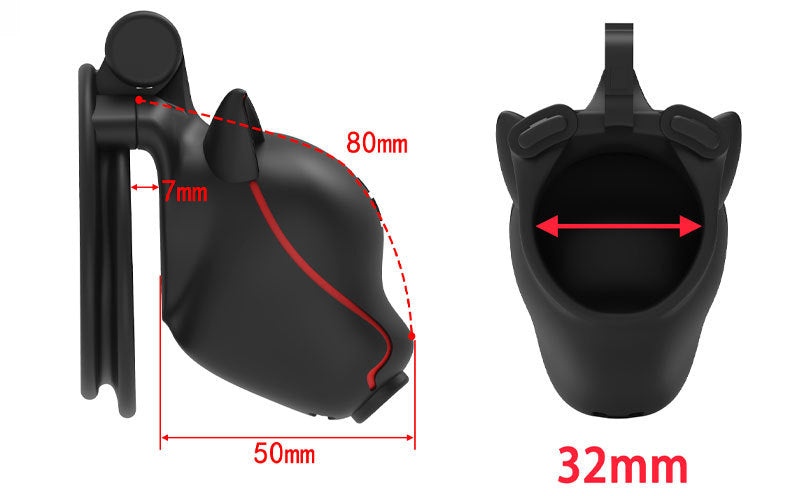 Love Teasing Dog Head Chastity Lock Cosplay Chastity Lock