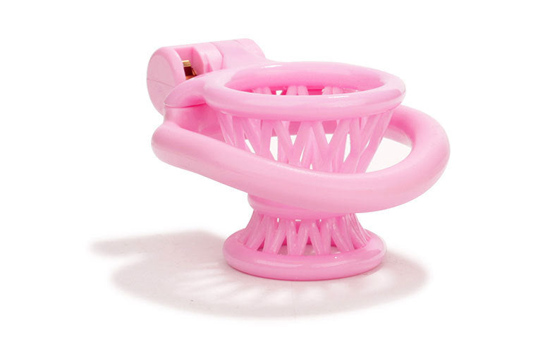 JSSMATE Nylon Negative Small Waist Fish Basket Chastity Lock Chastity Device