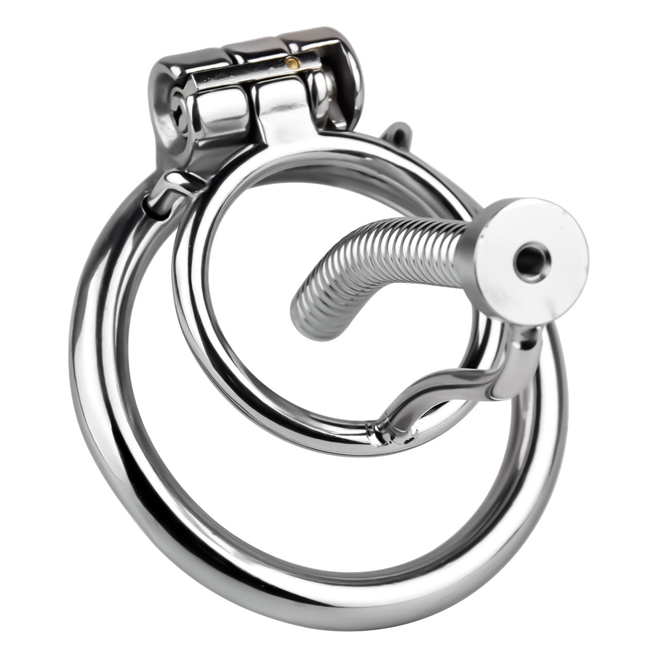 FRRK-238Metal Stainless Steel Horse Eye Rod Anti-Escape Chastity Lock with Urination Catheter for Men