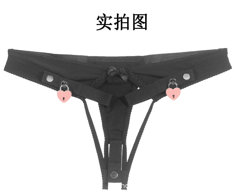Sissy Male Chastity Lock Auxiliary Belt Underwear with Lock