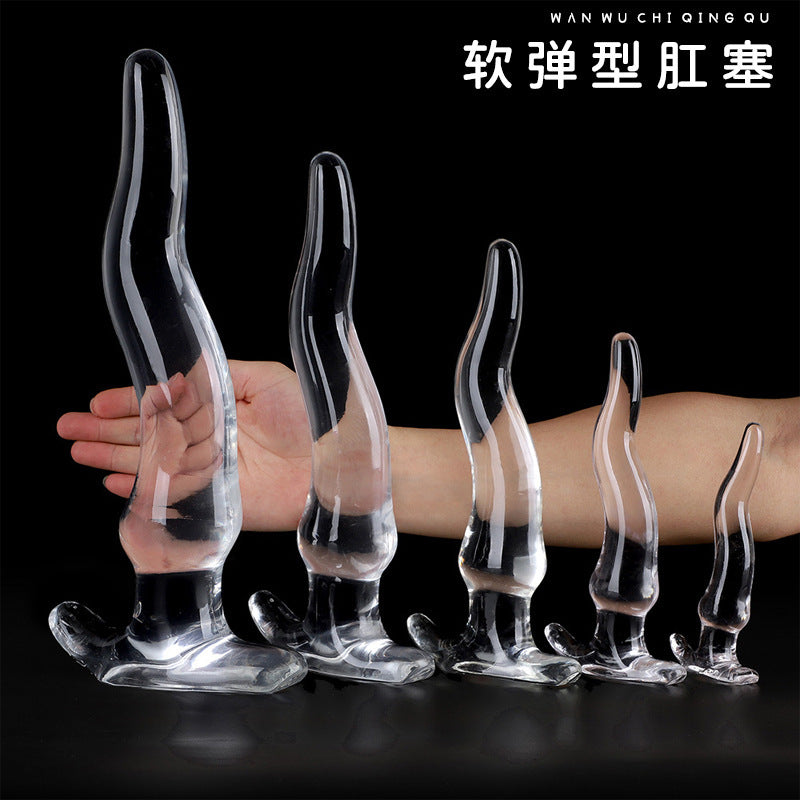 Vicky Shi Small Waist Transparent Anal Plug Soft Female Alternative sm Sexy Masturbator Toys