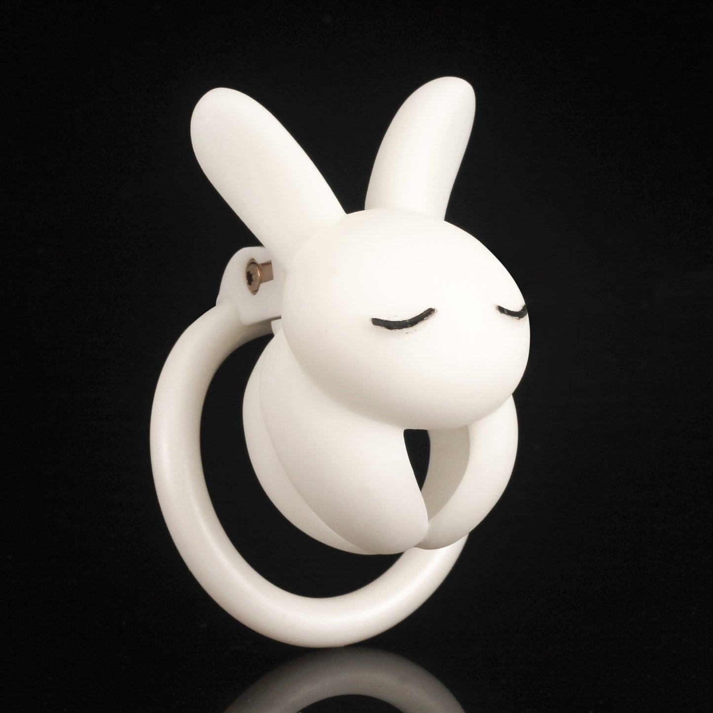 JSSMATE  White Pink Long Ears Rabbit CB Lock