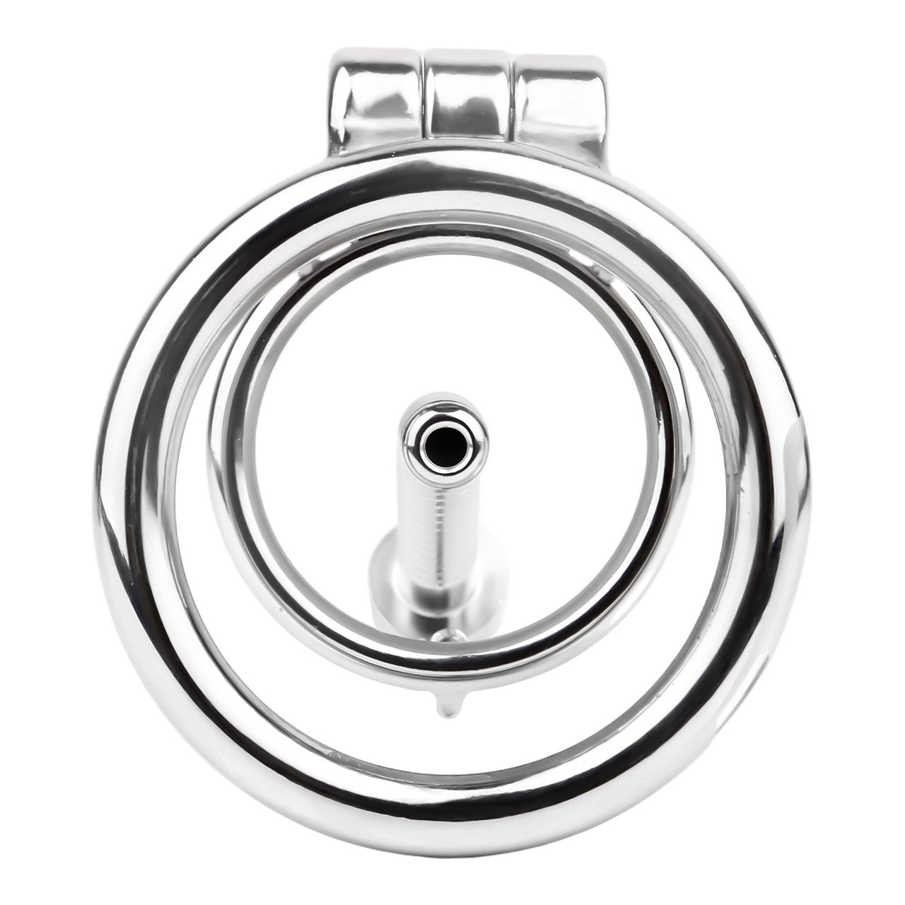 FRRK-238Metal Stainless Steel Horse Eye Rod Anti-Escape Chastity Lock with Urination Catheter for Men