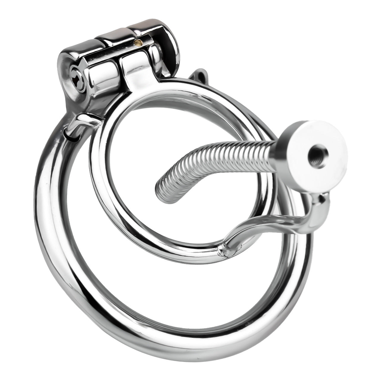 FRRK-238Metal Stainless Steel Horse Eye Rod Anti-Escape Chastity Lock with Urination Catheter for Men