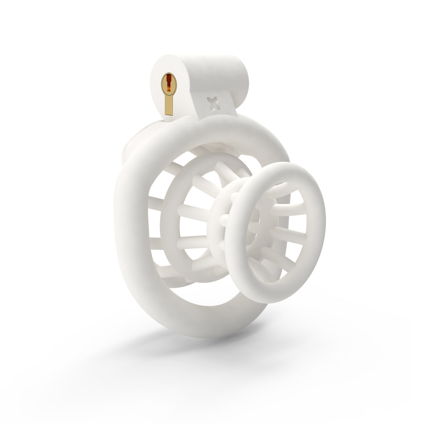 JSSMATE Nylon Negative Small Waist Fish Basket Chastity Lock Chastity Device