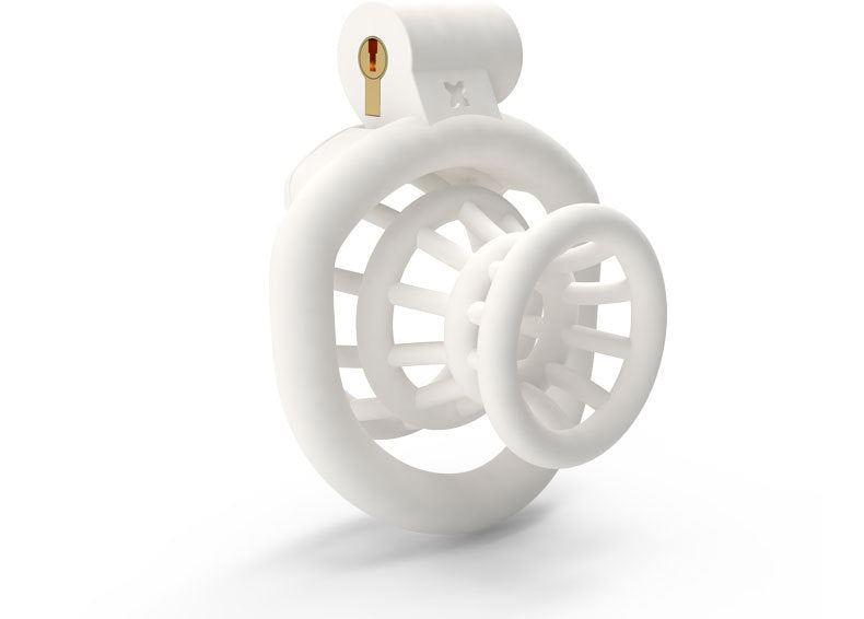 JSSMATE Nylon Negative Small Waist Fish Basket Chastity Lock Chastity Device