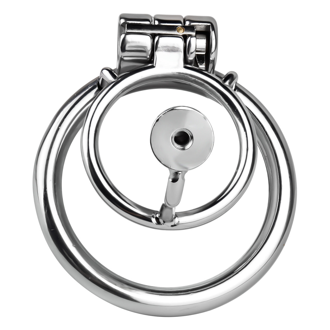 FRRK-238Metal Stainless Steel Horse Eye Rod Anti-Escape Chastity Lock with Urination Catheter for Men