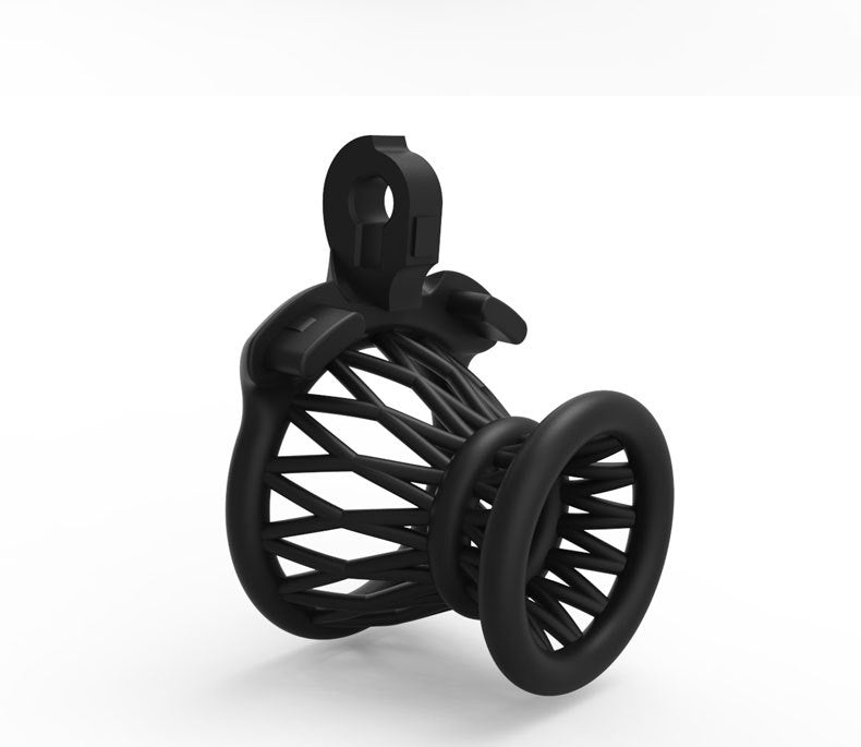JSSMATE Nylon Negative Small Waist Fish Basket Chastity Lock Chastity Device
