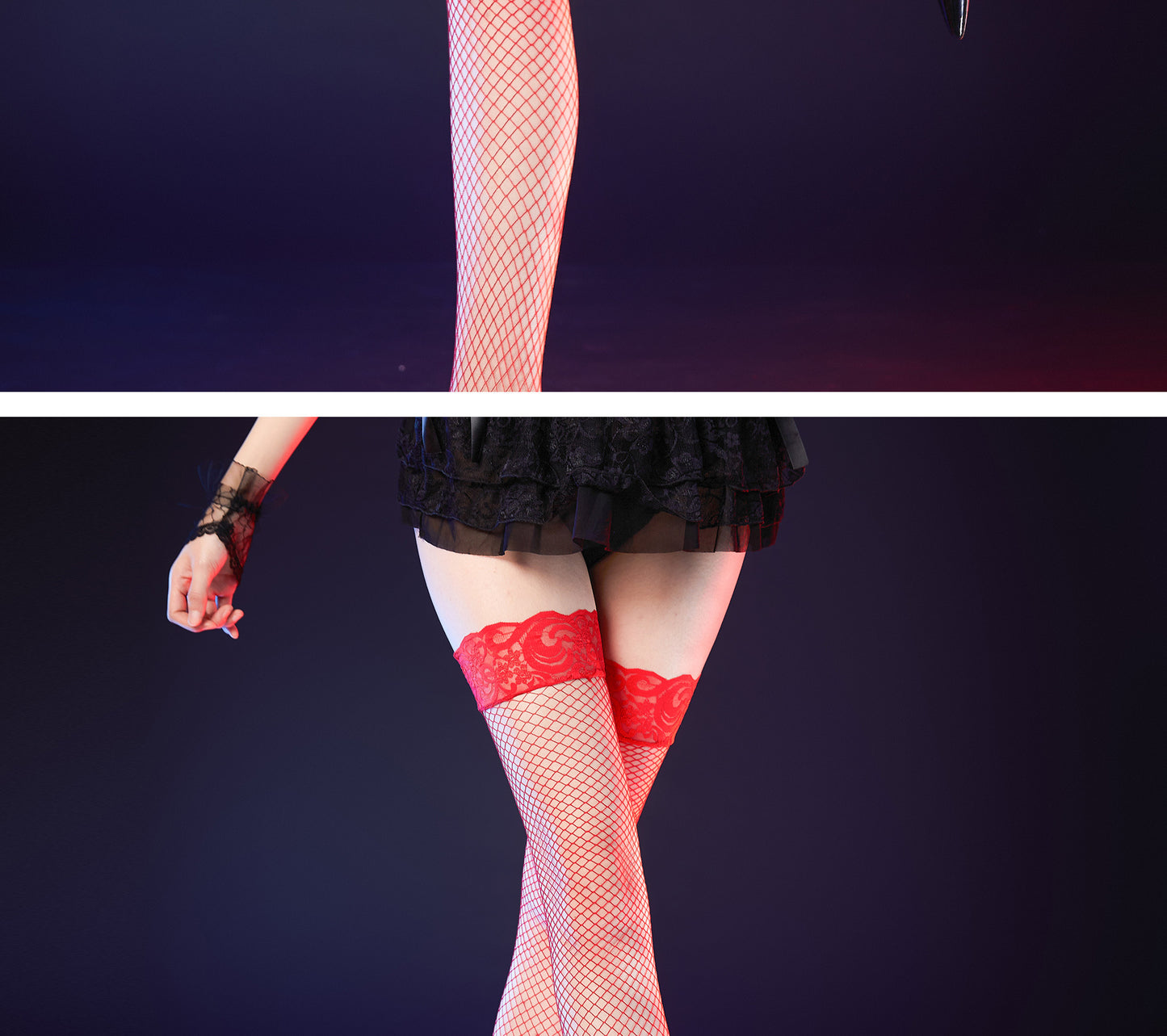 Sexy Fishnet Stockings Silk Stockings Women Sexy Black Silk Stockings Women Long Thin Mesh Sheer Temptation Fishnet Stockings No-Slip Stockings