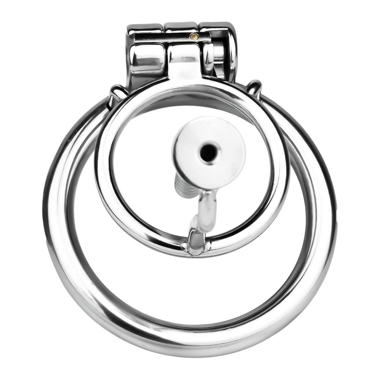 FRRK-238Metal Stainless Steel Horse Eye Rod Anti-Escape Chastity Lock with Urination Catheter for Men