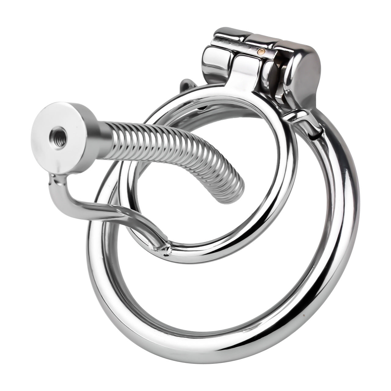 FRRK-238Metal Stainless Steel Horse Eye Rod Anti-Escape Chastity Lock with Urination Catheter for Men
