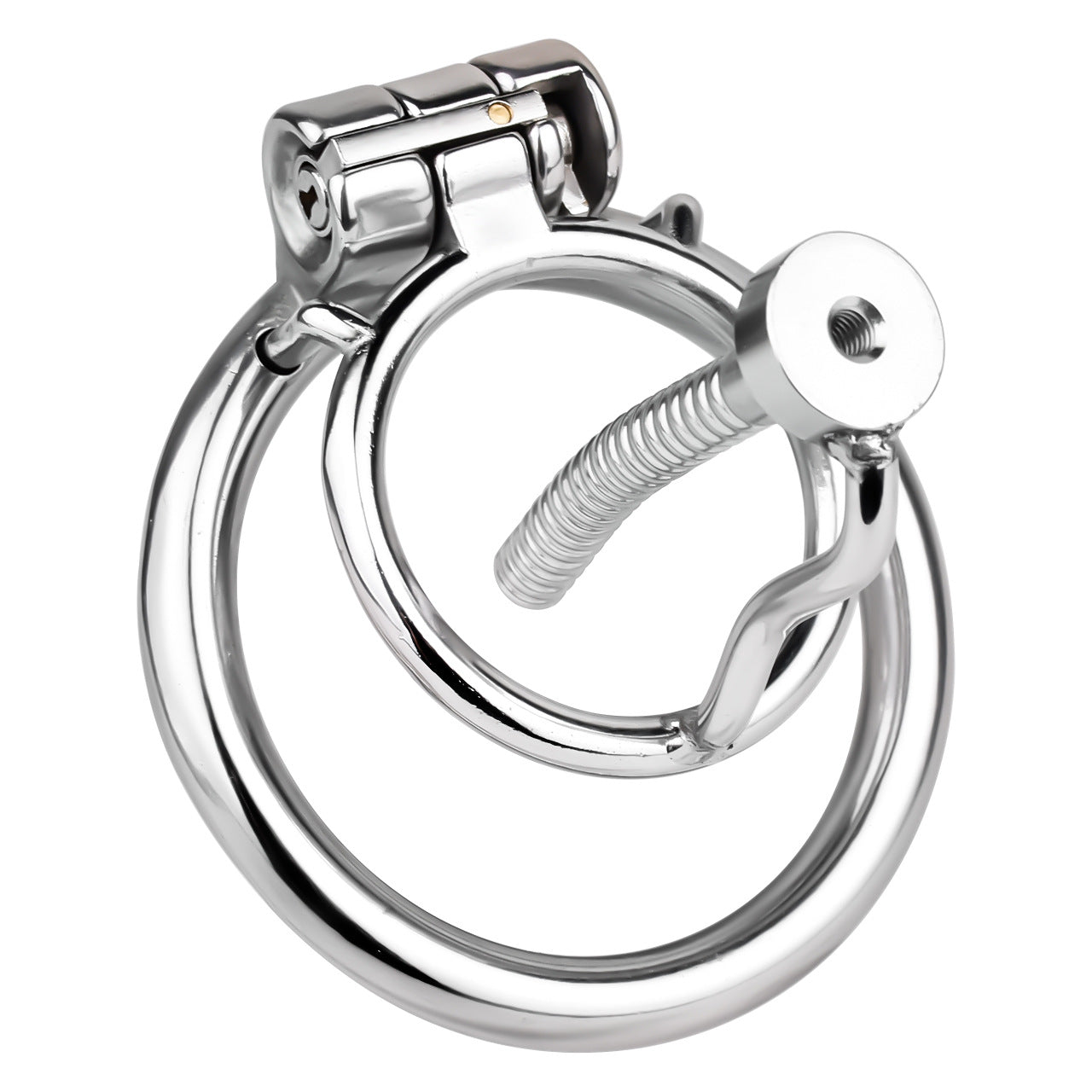 FRRK-238Metal Stainless Steel Horse Eye Rod Anti-Escape Chastity Lock with Urination Catheter for Men