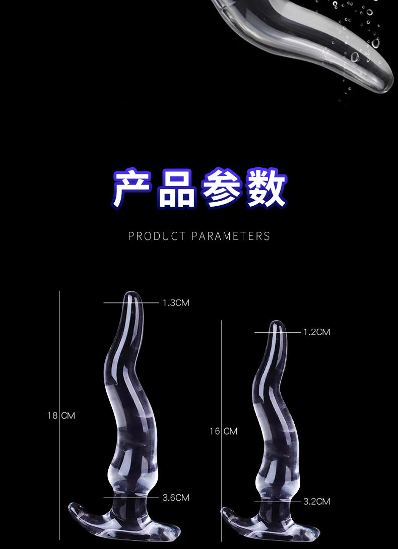 Vicky Shi Small Waist Transparent Anal Plug Soft Female Alternative sm Sexy Masturbator Toys
