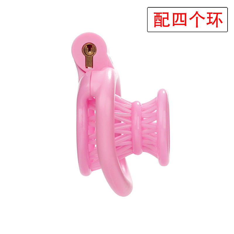 JSSMATE Nylon Negative Small Waist Fish Basket Chastity Lock Chastity Device