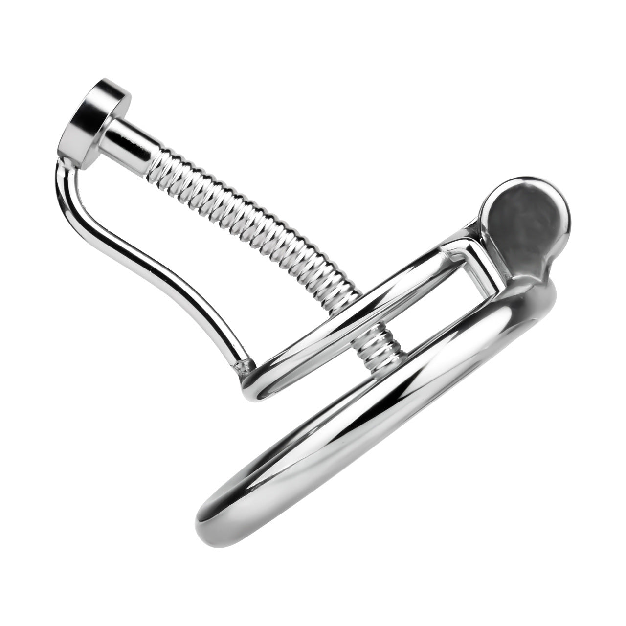 FRRK-238Metal Stainless Steel Horse Eye Rod Anti-Escape Chastity Lock with Urination Catheter for Men