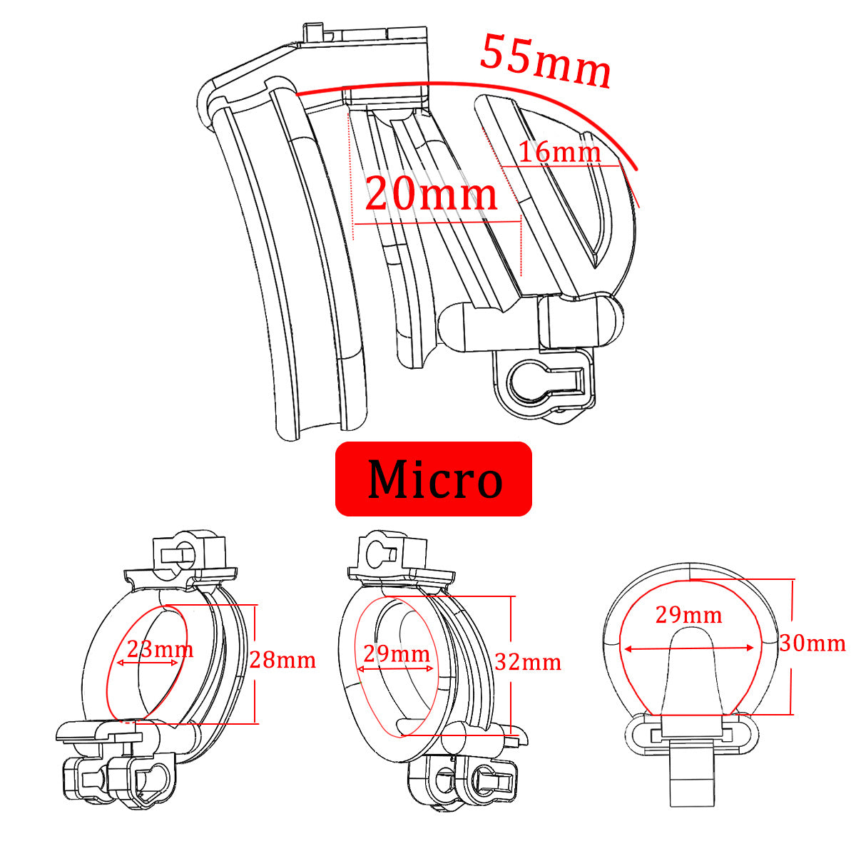 【Surprise Price Please Contact Customer Service】Sand Ship Orion Double Head Lock Men's Double Lone Face Ring Lightweight cb Lock