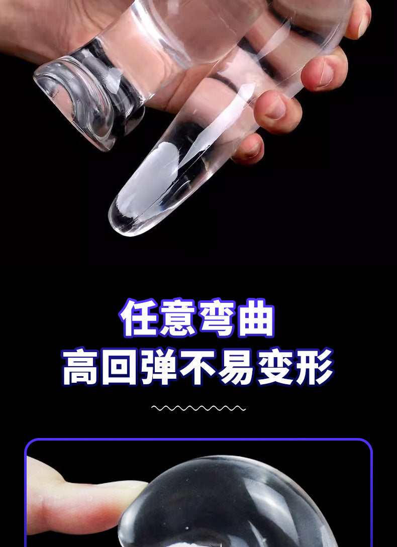 Vicky Shi Small Waist Transparent Anal Plug Soft Female Alternative sm Sexy Masturbator Toys