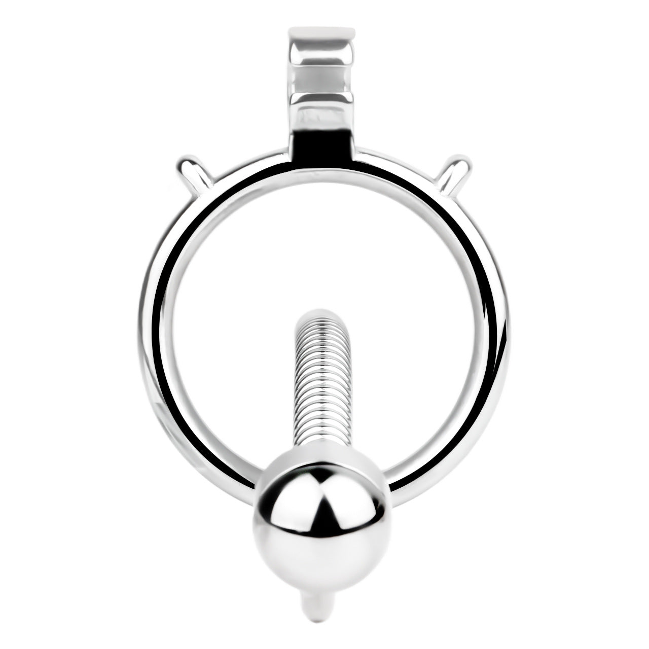 FRRK-238Metal Stainless Steel Horse Eye Rod Anti-Escape Chastity Lock with Urination Catheter for Men